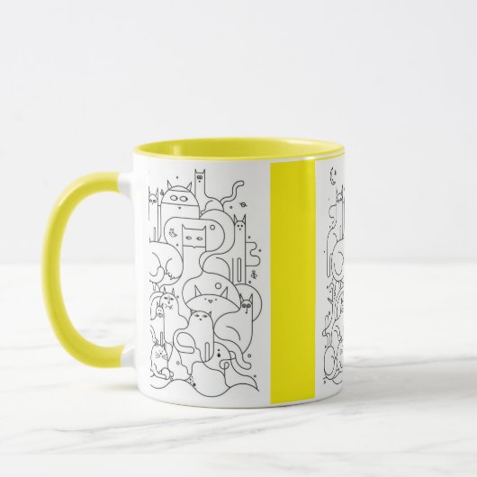 cat mug マグカップ (左)
