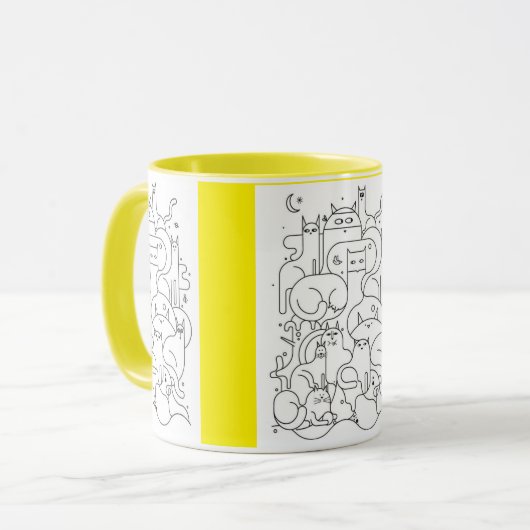 cat mug マグカップ (正面左)