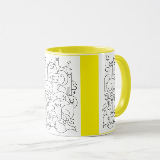 cat mug マグカップ (正面右)