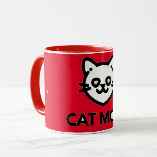 cat mug マグカップ (正面左)