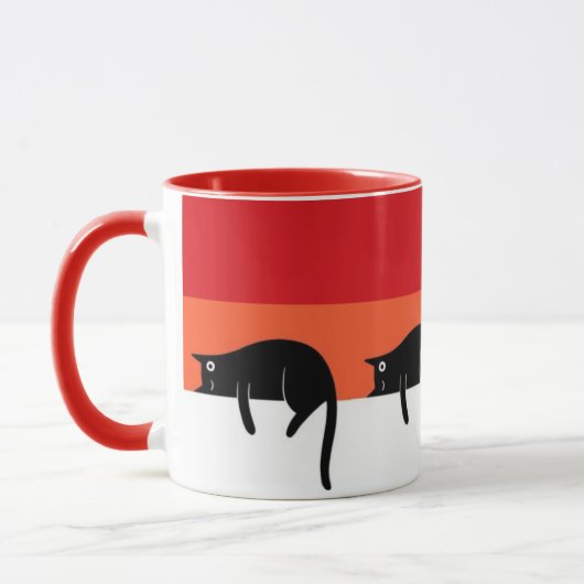 cat mug マグカップ (左)