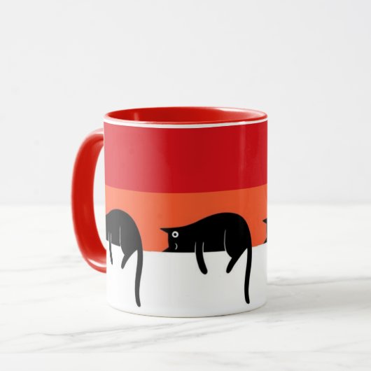 cat mug マグカップ (正面左)