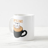 cat mug capuccino コーヒーマグカップ (正面左)