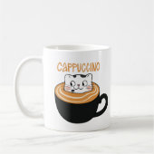 cat mug capuccino コーヒーマグカップ (左)