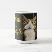 Cat mug catitude it's a lifestyle コーヒーマグカップ (中央)