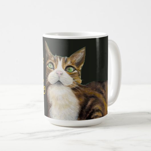 Cat mug catitude it's a lifestyle コーヒーマグカップ (正面右)