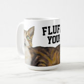 Cat mug fluff you コーヒーマグカップ (正面左)