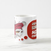 Cat Mug Wishing Merry Christmas コーヒーマグカップ (中央)