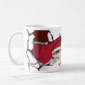 Cat Mug Wishing Merry Christmas コーヒーマグカップ (左)