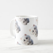cat Mugs & Cups コーヒーマグカップ (正面左)