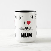 Cat mugs I love mum マグカップ (中央)