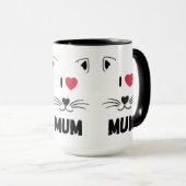Cat mugs I love mum マグカップ (正面右)
