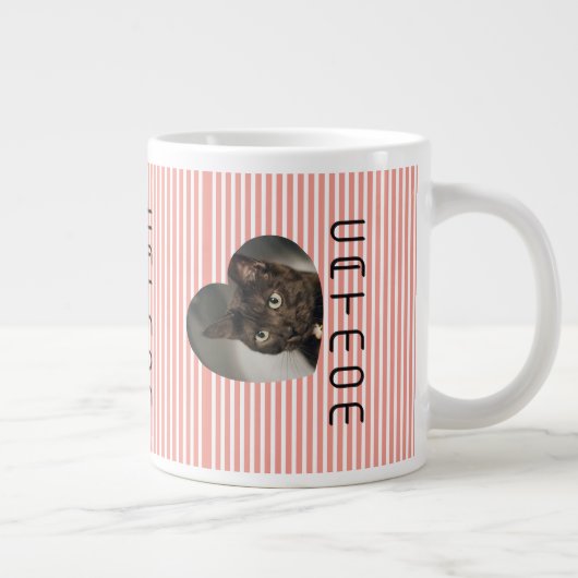 Cat Mum two photo Mug ジャンボコーヒーマグカップ (右)