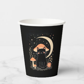 Cat Mushroom Hat Cottagecore Kitten Kitty Women Gi 紙コップ