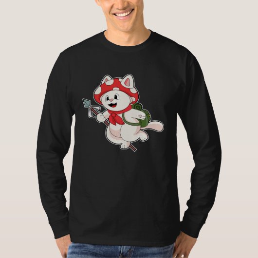 Cat Mushroom Tシャツ (正面)