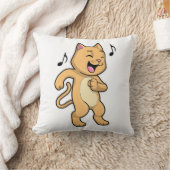 Cat Music Dance クッション (ブランケット)