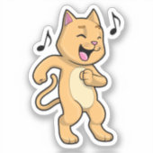 Cat Music Dance シール (正面)