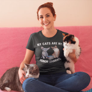 CAT - MY CATS IS MY HONEFUL STUDENTS Tシャツ