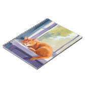 Cat Nap | Orange Kitten Watercolor Pet ノートブック (左側)