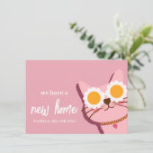 Cat New House Moving Announcement Card 招待状 (スタンド正面)