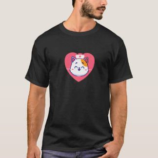cat nurse tシャツ