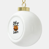 Cat-o'-Lantern 2 セラミックボールオーナメント (右)