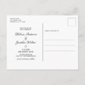 Cat Of Honor Pet 結婚's Photo Save The Date 案内ポストカード (裏面)