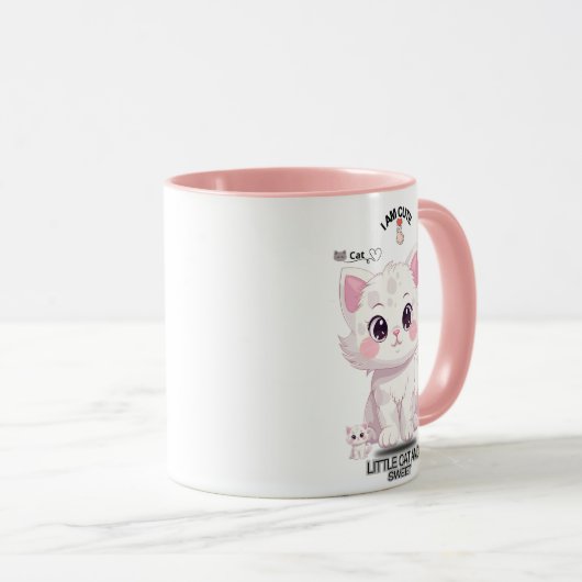 cat offers fun cute マグカップ (正面右)