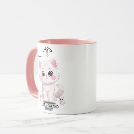 cat offers fun cute マグカップ (正面左)