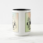 Cat on a Book マグカップ (中央)