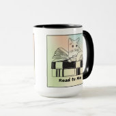 Cat on a Book マグカップ (正面右)