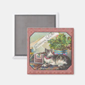Cat on a Table Magnet マグネット (正面/裏面)