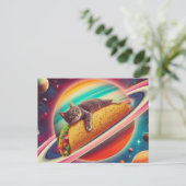 Cat on a Taco Planet ポストカード (スタンド正面)