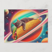Cat on a Taco Planet ポストカード (正面)