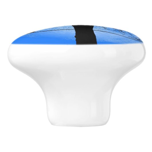 Cat on a Wire Blue Moon セラミックノブ (側面)