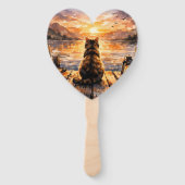 Cat on Dock at Sunset ハンドファン (裏面)