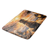 Cat on Dock at Sunset バスマット (アングル)