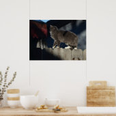 Cat on Fence (21)ポスター ポスター (キッチン)