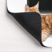 Cat on Laptop - CatTop マウスパッド (コーナー)