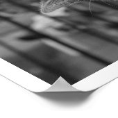 Cat  on Ledge Watching Bird ポスター (角)