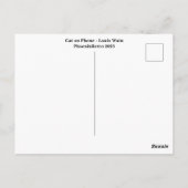 Cat on Phone Louis Wainはがき ポストカード (裏面)