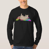 Cat On Puzzles Puzzle Puzzle Piece Game Jigsaw Puz Tシャツ (正面)