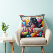 Cat on sofa with sweet things クッション (椅子)