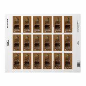 Cat on Stack of Books蔵書票 ラベル (フルシート)