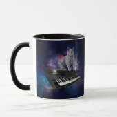 Cat on Synseziser in宇宙 マグカップ (左)