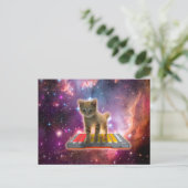 Cat on synthesizers in宇宙 ポストカード (スタンド正面)