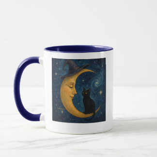 Cat on the Moon Coffee Mug マグカップ