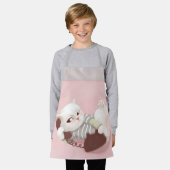 Cat on the Phone エプロン (着用した状態)