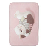 Cat on the Phone バスマット (正面縦)