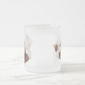 Cat on the Phone フロストグラスマグカップ (中央)